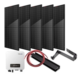 Set van 5 Swiss Solar 500Wp zonnepanelen met Sofar Solar omvormer