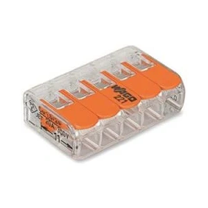 Wago lasklem 5V soepel/massief 0,2-4mm²