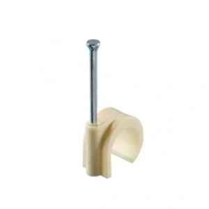 Spijkerclip 16/19mm creme